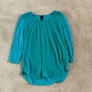 ann taylor duo color top